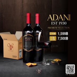 ไวน์ ADANI Premium Selection Cabernet Sauvignon ปี 2019 ยกลัง 12 ขวด 7,500 บาท จัดส่งฟรีทั่วประเทศ!