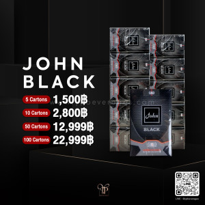 JOHN BLACK บุหรี่สายร้อนพร้อมส่งทั่วประเทศ